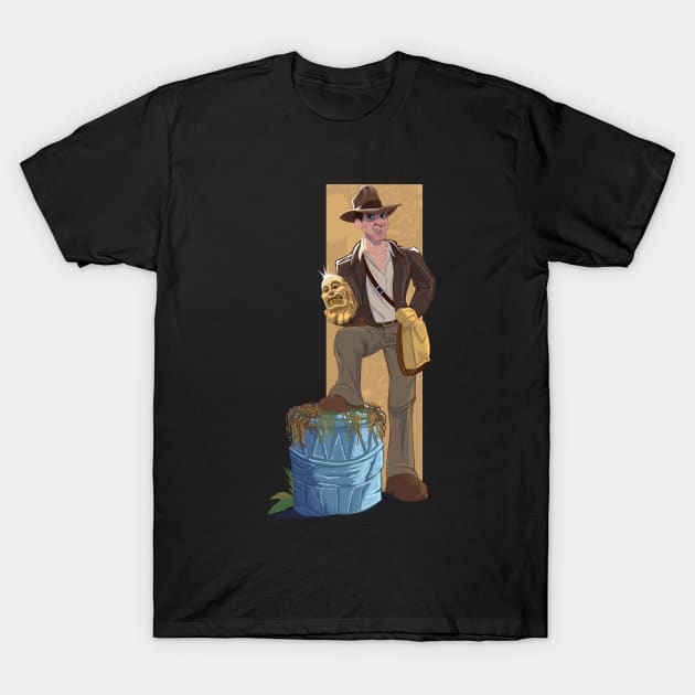 Henry Indiana Jones Jr. T-Shirt by Dan Almanzar / Wonka1701